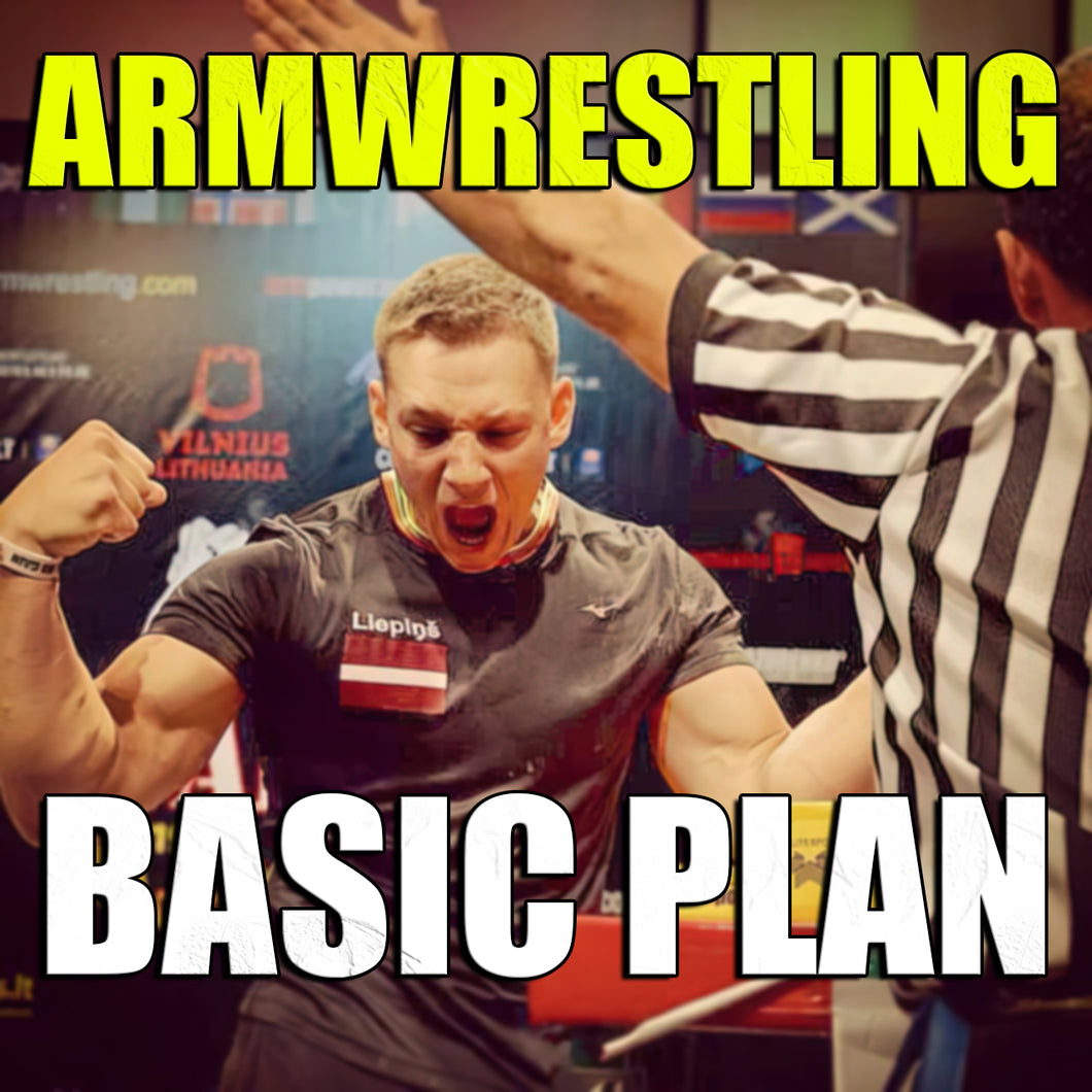 BASIC ARMWRESTLING TRAINING PLAN